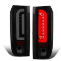 Auto Dynasty Pair Tinted 3d Led Bar Tail Brake Light Lamps Compatible With Ford F150 F250 F350 Bronco F Super Duty Styleside