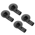 4pcs Air Conditioner Drain Hose Connector Elbow Fitting With Rubber Ring For Mini-split Units And Window Ac Unit 17mm Black 