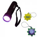 Hqrp 365 Nm 12 Led Uv Flashlight Blacklight For Criminal Scene Investigation And Forensic Examinations Plus Meter
