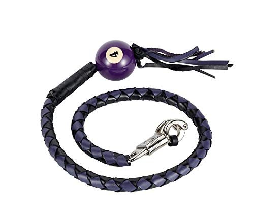 Billys Biker Gear 42 Inch Motorcycle Get Back Whip With 4 Pool Ball
