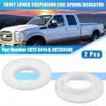 X Autohaux 2 Pcs Front Lower Suspension Coil Spring Insulator E8tz-5414-b For Ford F150 F250 F350 Super Duty Upper Bracket Rwd