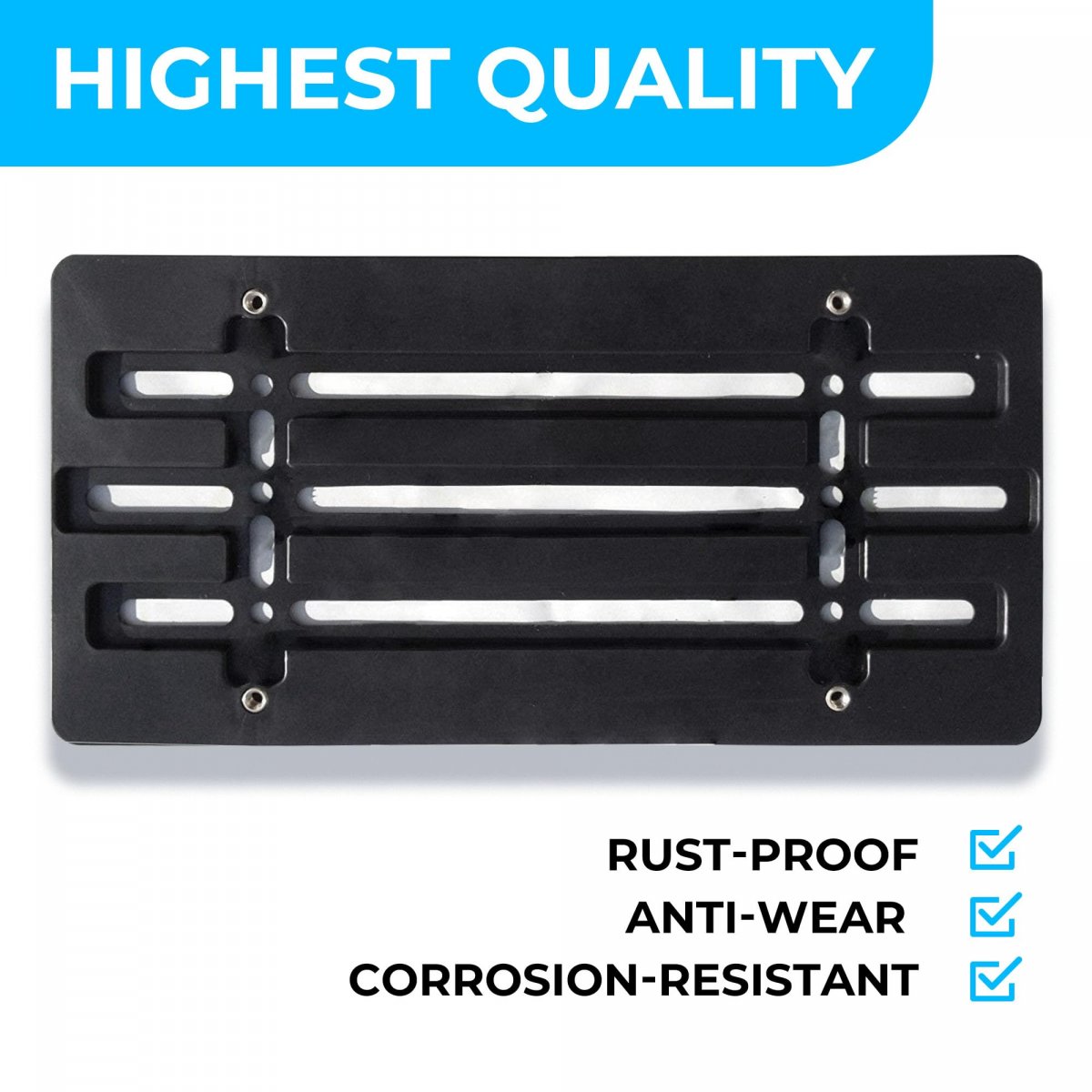 Front Bumper License Plate Bracket For Subaru 6 Secure Screws Wrench Kit