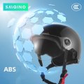 Motorcycle Helmet Summer Handmade Personality Vintage Dot Approved German Style Half Cruiser Scooter With Windproof Glasses