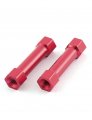 Iivverr 10pcs M3 X 25 6dia Female Thread Hexagonal Aluminum Column For Quadcopter Red Rosca Hembra Columna De Aluminio Para