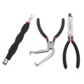 Keenso 3 Pcs Electrical Disconnect Plier Efficient Multifunctional Ergonomic Comfort Grip Connector Separator Tool With