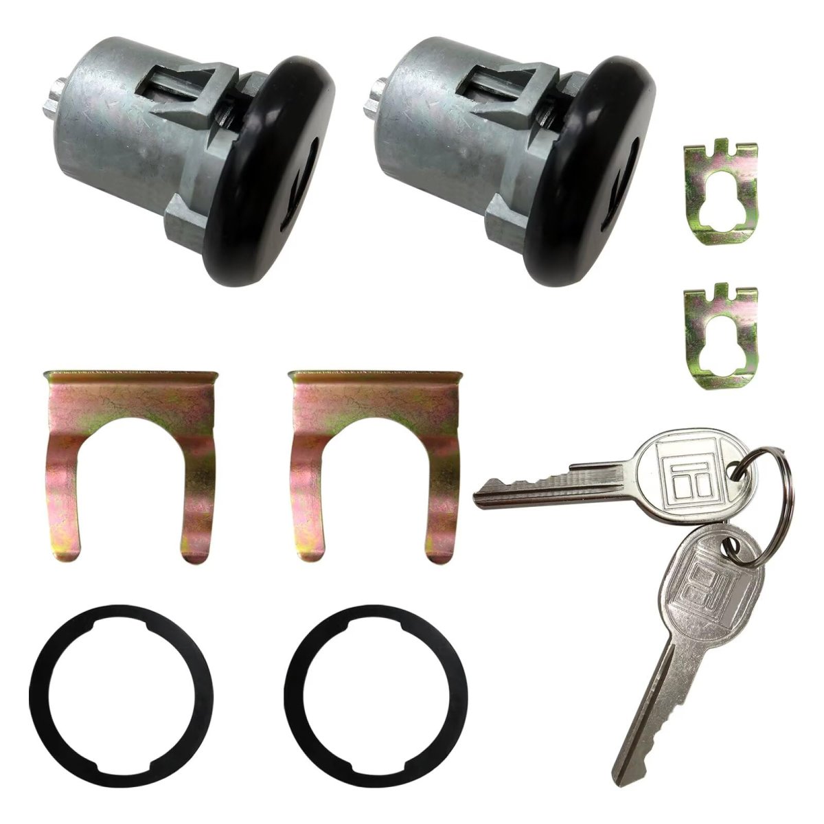 5070007 Dl7b D571a 2dlk2 Dl15252 Door Lock Cylinders W 2 Keys Replacement For Oldsmobile Eighty Eight 1965-1992 Ne Dl7b D571a