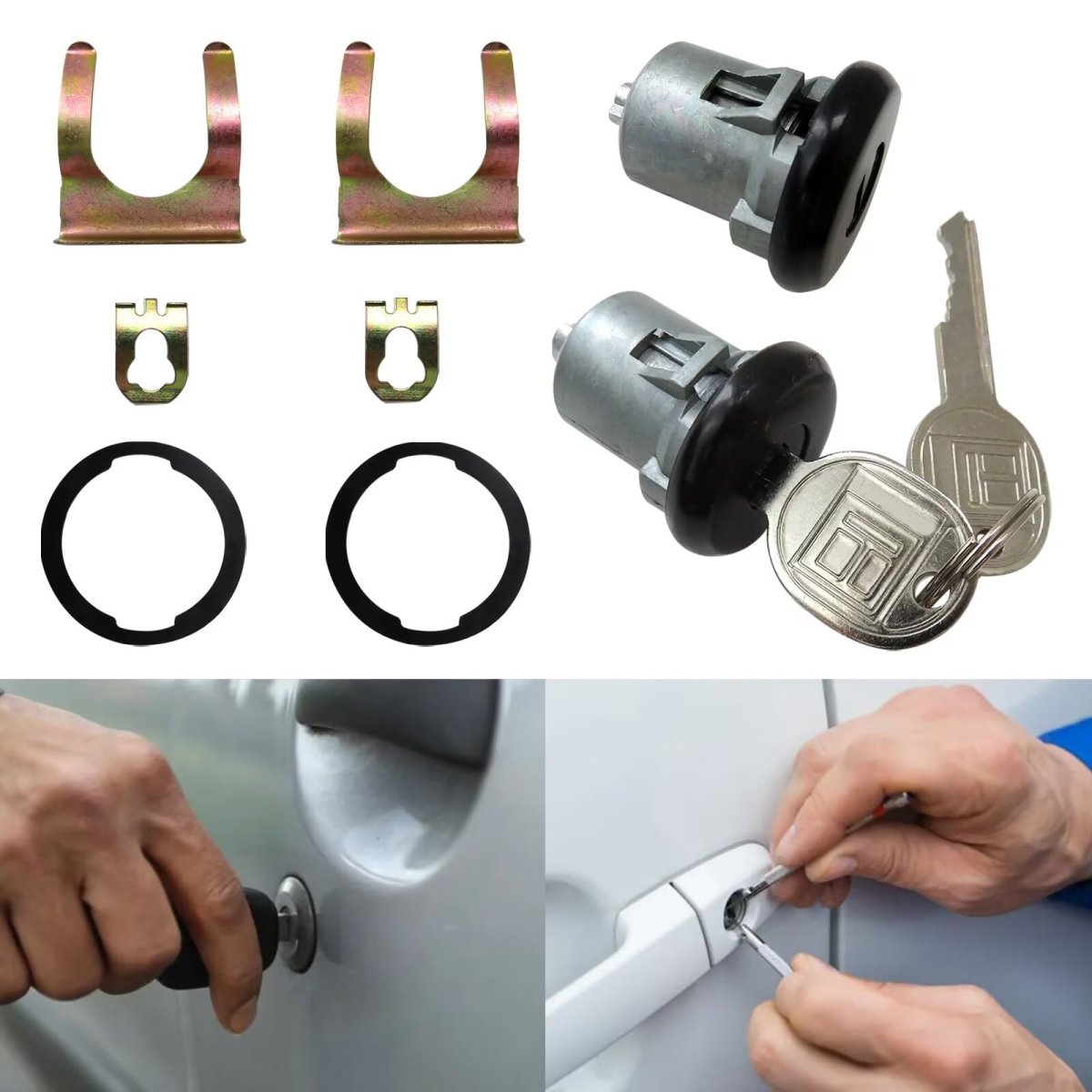 5070007 Dl7b D571a 2dlk2 Dl15252 Door Lock Cylinders W 2 Keys Replacement For Oldsmobile Eighty Eight 1965-1992 Ne Dl7b D571a