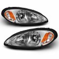 Amerilite Replacement Headlights Turn Siganl Assembly For 2001-2005 Pt Cruiser Oe Factory Style Halogen Bulbs Chrome Pair