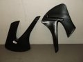 Black Polisport Radiator Scoops For Kawasaki Kx85 Kx100 And Suzuki Rm100 -new 