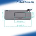 Gray Sun Visor Passenger Side With Mirror And Light Replacement For Honda Pilot 2017-2021 Ridgeline 2018-2020 83230-tg7-a12za