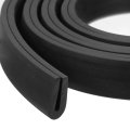 U Channel Edge Trim 19 7ft Length Rubber Guard Seal Strip Protector Round Type Fit For 1 5-2mm 5 16 W X 32 H Black 