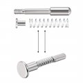 Uxcell Plunger Latches Spring Loaded Stainless Steel 6mm Dia Head 50mm Total Length 4pcs