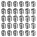 30pcs Threaded Insert Stainless Steel M3-0 5 Female To M5-0 8 Male Repair Nut 6mm Long Adapters Sleeve Reducing Thread Screw 