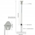 Rv Series Foldable Bar Support 590 To 775mm Height Adjustable Heavy Duty T Anodized Table Legs For Campers Caravans