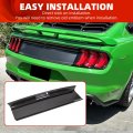 Ecotric Rear Decklid Panel Trim Compatible With 2015-2023 Ford Mustang Abs External Accessories Trunk Center Cover Decorating