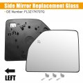 X Autohaux Driver Left Side Towing Mirror Glass Upper Heated With Rear Holder No Fl3z17k707q For Ford F250 F350 Super Duty