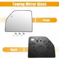X Autohaux Driver Left Side Towing Mirror Glass Upper Heated With Rear Holder No Fl3z17k707q For Ford F250 F350 Super Duty