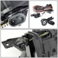 Auto Dynasty Front Bumper Driving Fog Lights With Wiring Harness And Switch Compatible Dodge Ram 1500 Truck 13-18 Driver