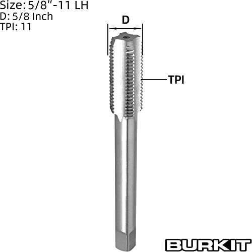 Burkit 5 8 -11 Unc Thread Tap Left Hand Hss X 11 Straight Fluted Machine