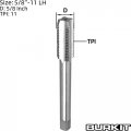 Burkit 5 8 -11 Unc Thread Tap Left Hand Hss X 11 Straight Fluted Machine