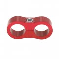 X Autohaux 5 Pcs An10 Hose Separator Clamp Fuel Line Connector For Oil Red