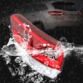 Waltyotur Clear Len Outer Tail Lights Brake Lamp Left Driver Side Light Red Replacement For 2017-2019 Toyota Highlander