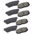 D813 D1125 Front And Rear Ceramic Disc Brake Pad Set For Hyundai Azera 2006 2009 Sonata 2008 With Hardware 