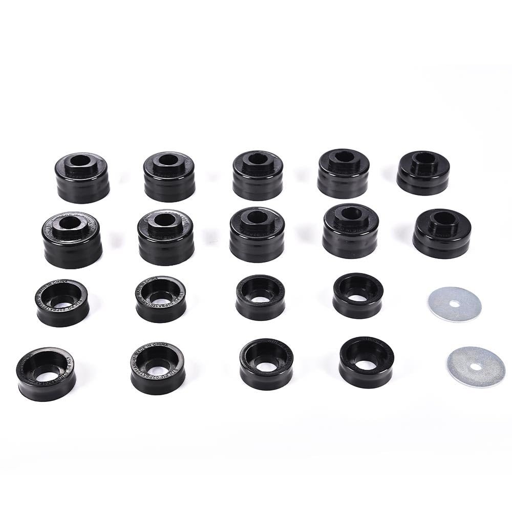 Body Cab Mounts Bushings Kit For F250 F350 Super Duty 1999 To 2017 Polyurethane Pu Black 2wd And 4wd
