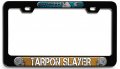 Tarpon Slayer Fishing Bl 3d Metal License Plate Frame Auto Suv Truck Tag Holder X3 