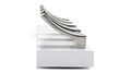 Richelieu Rh132211530195 Contemporary Hook Rack Brushed Nickel White Finish