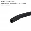 Uxcell U Channel Edge Trim 4 9ft Length Rubber Guard Seal Strip Protector Flat Fit For 7 5-8mm 16 W X 15 32 H Black
