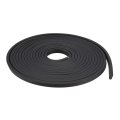 Solid Rectangle Rubber Seal Strip 5mm Wide 3mm Thick 3 Meters Long Black 