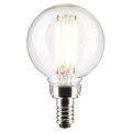 Satco S21204 4w G16 5 Led Filament Lamp Clear Candelabra Base 2700k Warm White 350 Lumens 120v 40w Incandescent Equivalent Wet