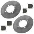 Caltric Front Left And Right Brake Disc Pads Compatible With Suzuki Eiger 400 Ltf400 Ltf400f 2002 2003 2004-2007