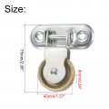 Uxcell 2pcs 70mm Single Pulley Block Iron Hanging Wire Towing Wheel Cable Rope Runner Roller In Zinc Plated