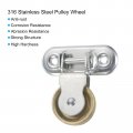 Uxcell 2pcs 70mm Single Pulley Block Iron Hanging Wire Towing Wheel Cable Rope Runner Roller In Zinc Plated