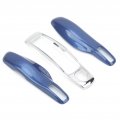 Car Key Case For Porsche 911 Panamera Macan Boxste Fob Protector Cover Shell Trim Replacement Sapphire Blue Silver