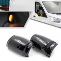 2pcs Amber Led Side Mirror Marker Lights For Ford Transit 150 250 350 350hd 2015-2021 Smoked Lens Turn Signal Lamp