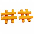 Waltyotur Orange 8pcs 1200a Spark Plug Wire Boots Heat Shield Protector Sleeve Replacement For Sbc Bbc