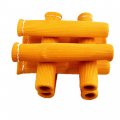 Waltyotur Orange 8pcs 1200a Spark Plug Wire Boots Heat Shield Protector Sleeve Replacement For Sbc Bbc