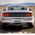 Ford Mustang Speed-line Dual Logo Black Real Carbon Fiber License Plate Frame