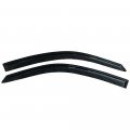 Ikon Motorsports Tape On External Window Visor For 2008-2012 Honda Accord 2dr Slim Style Dark Smoke 2pc Set Acrylic 