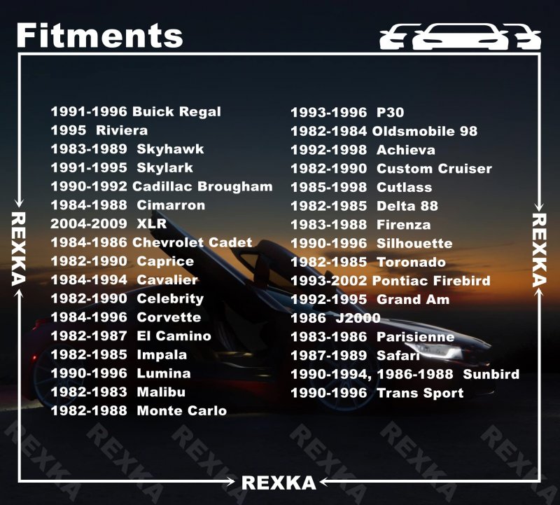 Rexka 50 Pcs Headlight Bezel Nuts Fit 5 16 Hole 8 Screw Size For Gm 14013246 Buick Cadillac Chevrolet Oldsmobile Pontiac