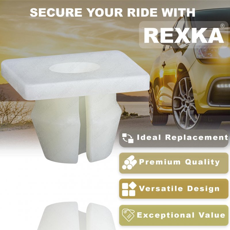 Rexka 50 Pcs Headlight Bezel Nuts Fit 5 16 Hole 8 Screw Size For Gm 14013246 Buick Cadillac Chevrolet Oldsmobile Pontiac