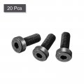 Uxcell M4x10mm Hex Socket Thin Head Cap Screw Bolts 12 9 Grade Carbon Steel 20pcs