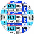 Romex Simpull Solid Indoor 14 3 W G Nmb Cable 100 Ft Coil 600 Volts White Model 63946828 