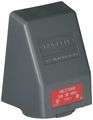 Hubbell Hbl2730ar Locking Safety Shroud Receptacle L16-30r Angled Surface Mount Gray 
