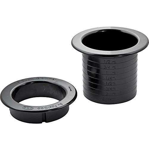 Fastcap Dually Doublesided Plastic Grommet Black