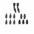 Labwork 6an 25 Feet Fuel Injection Line Fitting Adapter Kit Rubber Filler Feed Hose With 13pcs Push Lock Swivel Ends