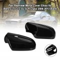 Topteng Pair Rearview Mirror Cover Gloss Fit For Benz E-coupe W207 C207 09-10 Pre-facelift Cls-class W219 09-11 Facelift